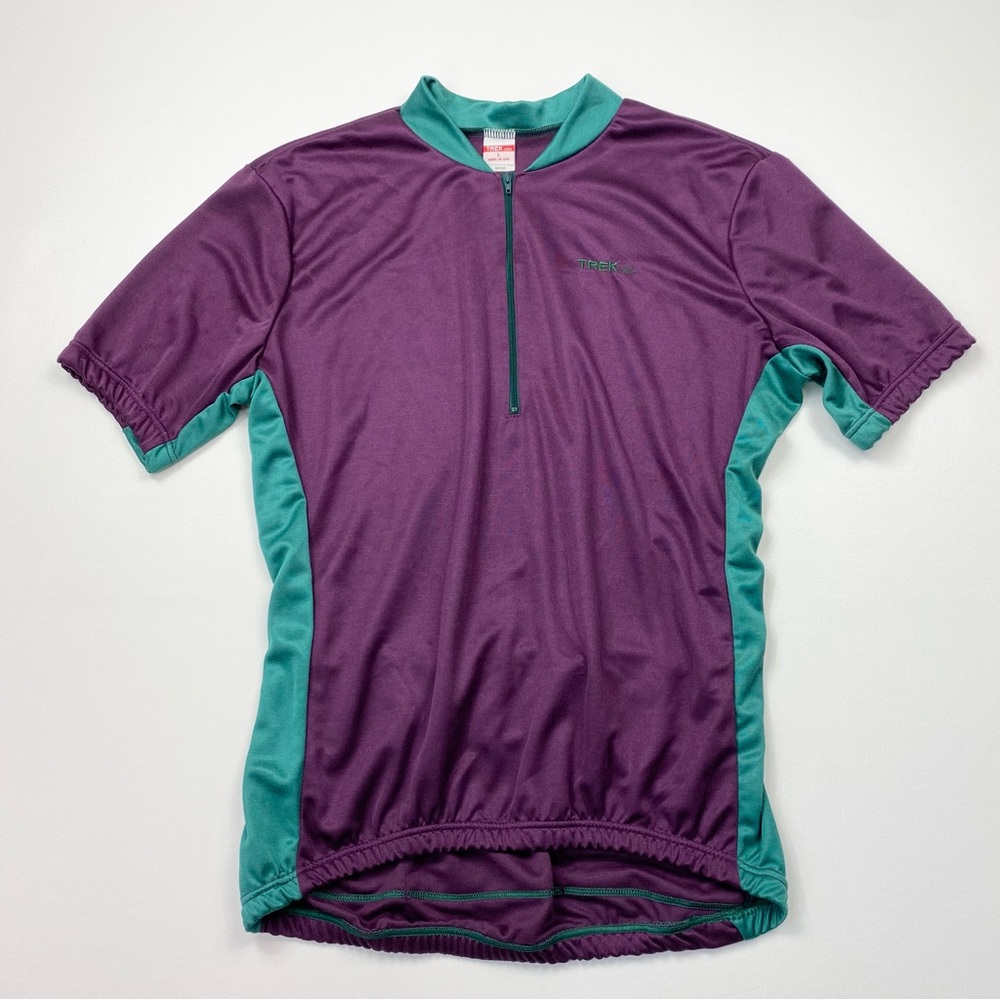 Men’s Vintage Trek USA 1/4 Zip Cycling Jersey/Shirt Size Large